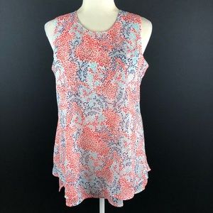 Fever Printed Sharkbite Hem Tunic Top